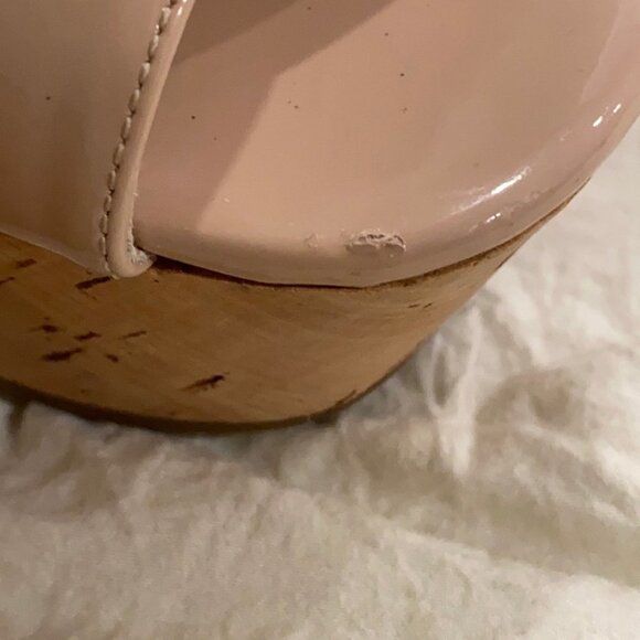 PRADA Patent Leather Nude Sandal - Picture 9 of 9